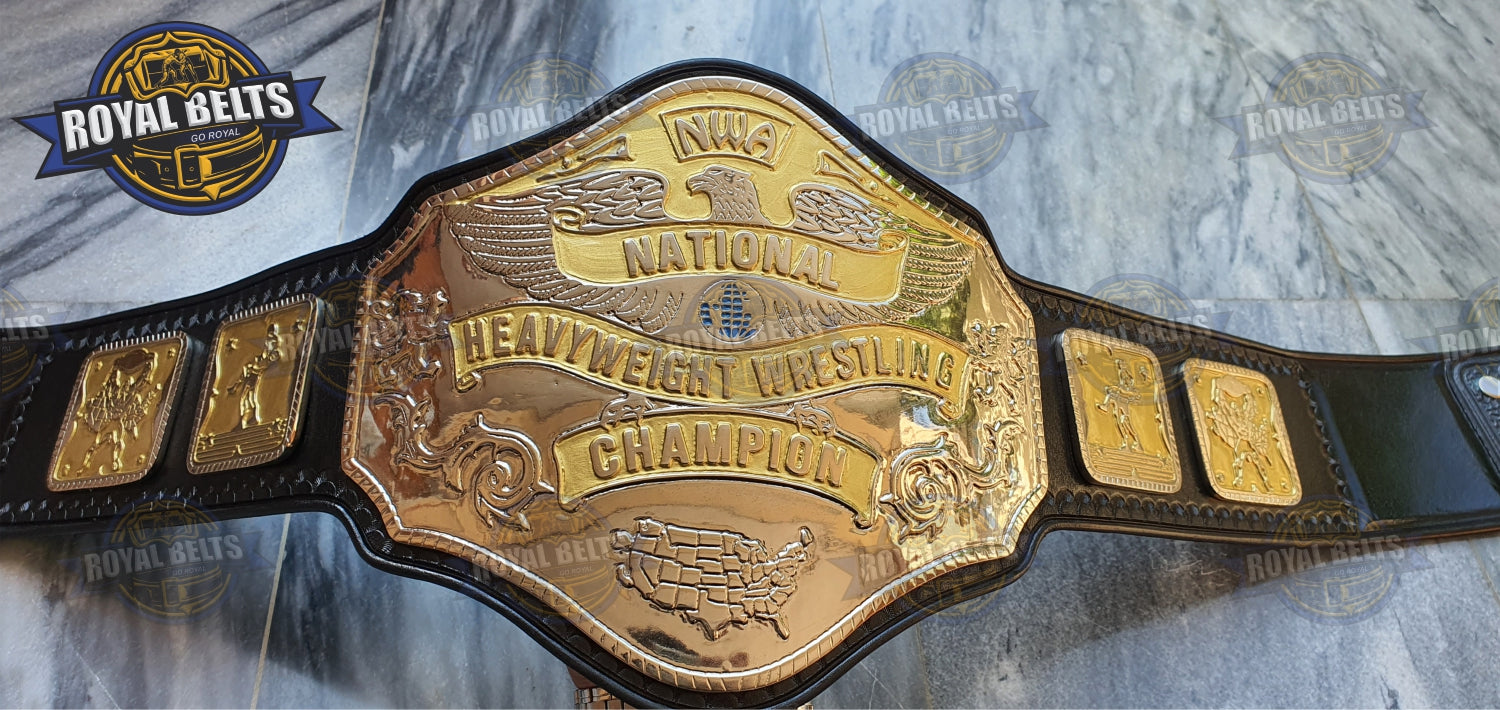 NWA National Wrestling Championship Title Zinc Plated
