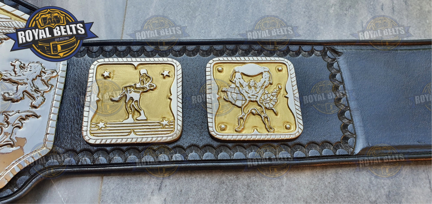 NWA National Wrestling Championship Title Zinc Plated