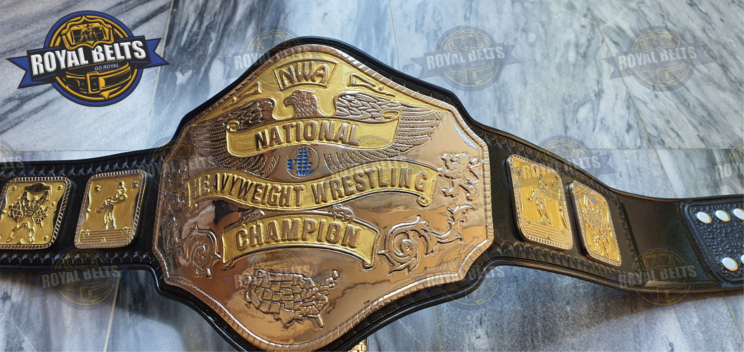 NWA National Wrestling Championship Title Zinc Plated