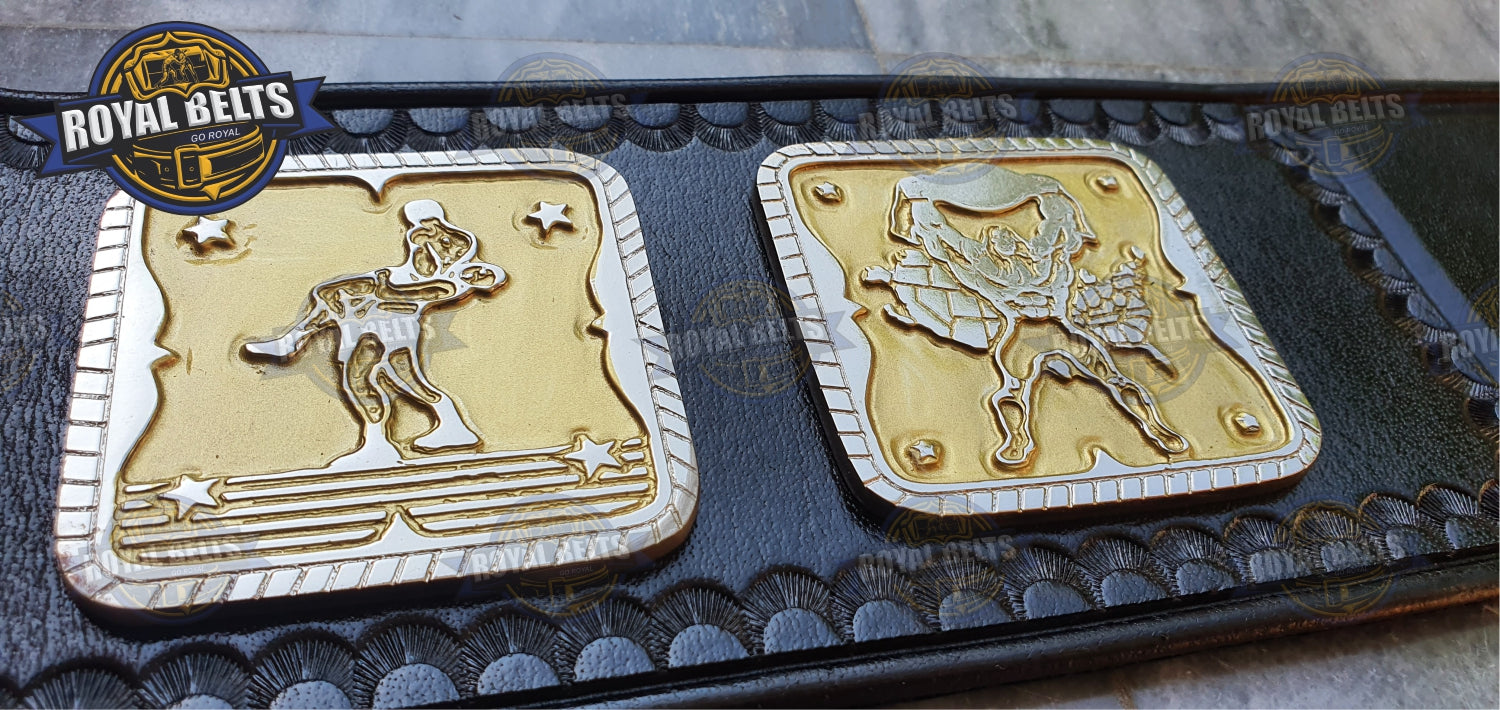 NWA National Wrestling Championship Title Zinc Plated