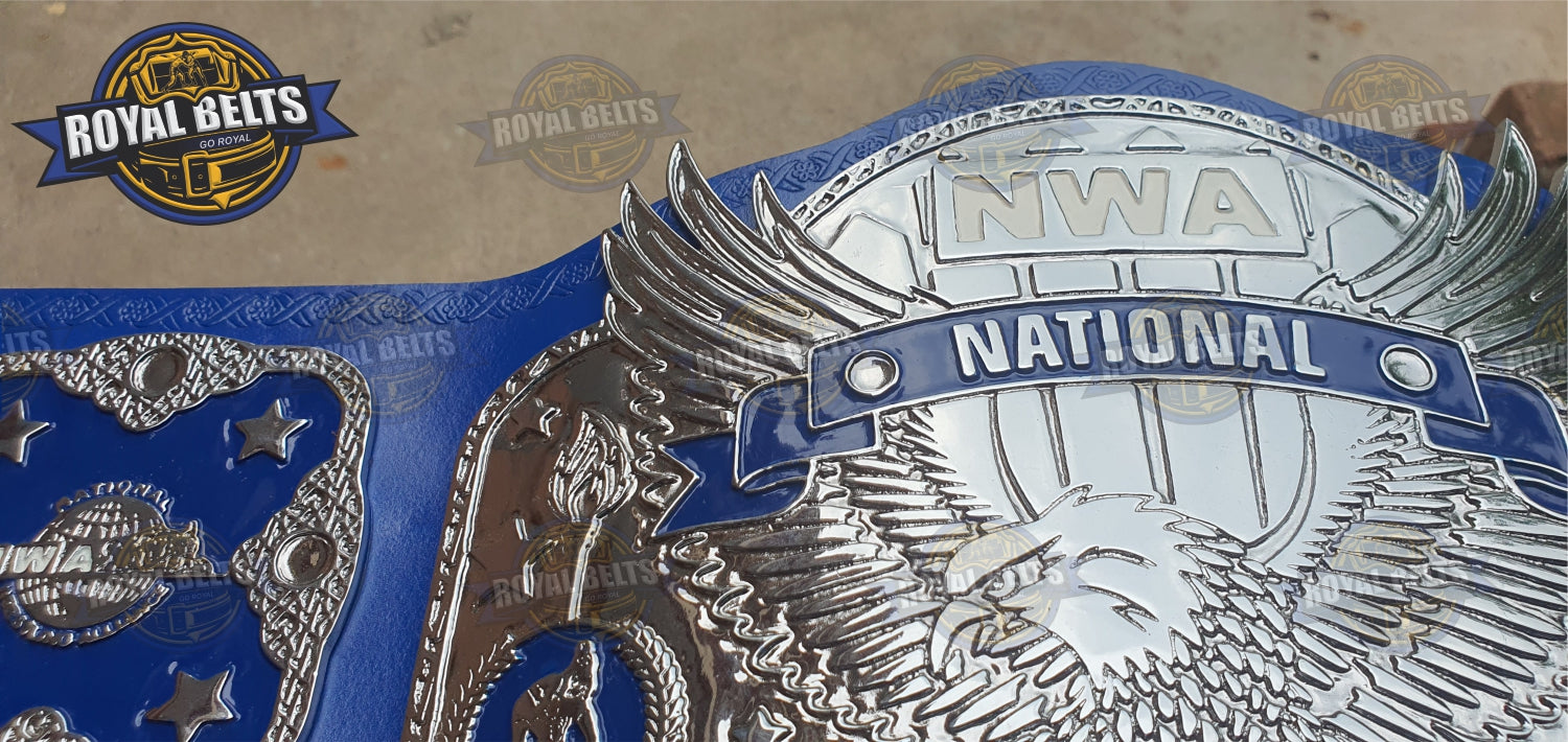NWA National Wrestling championship Title Belt Brass Plated