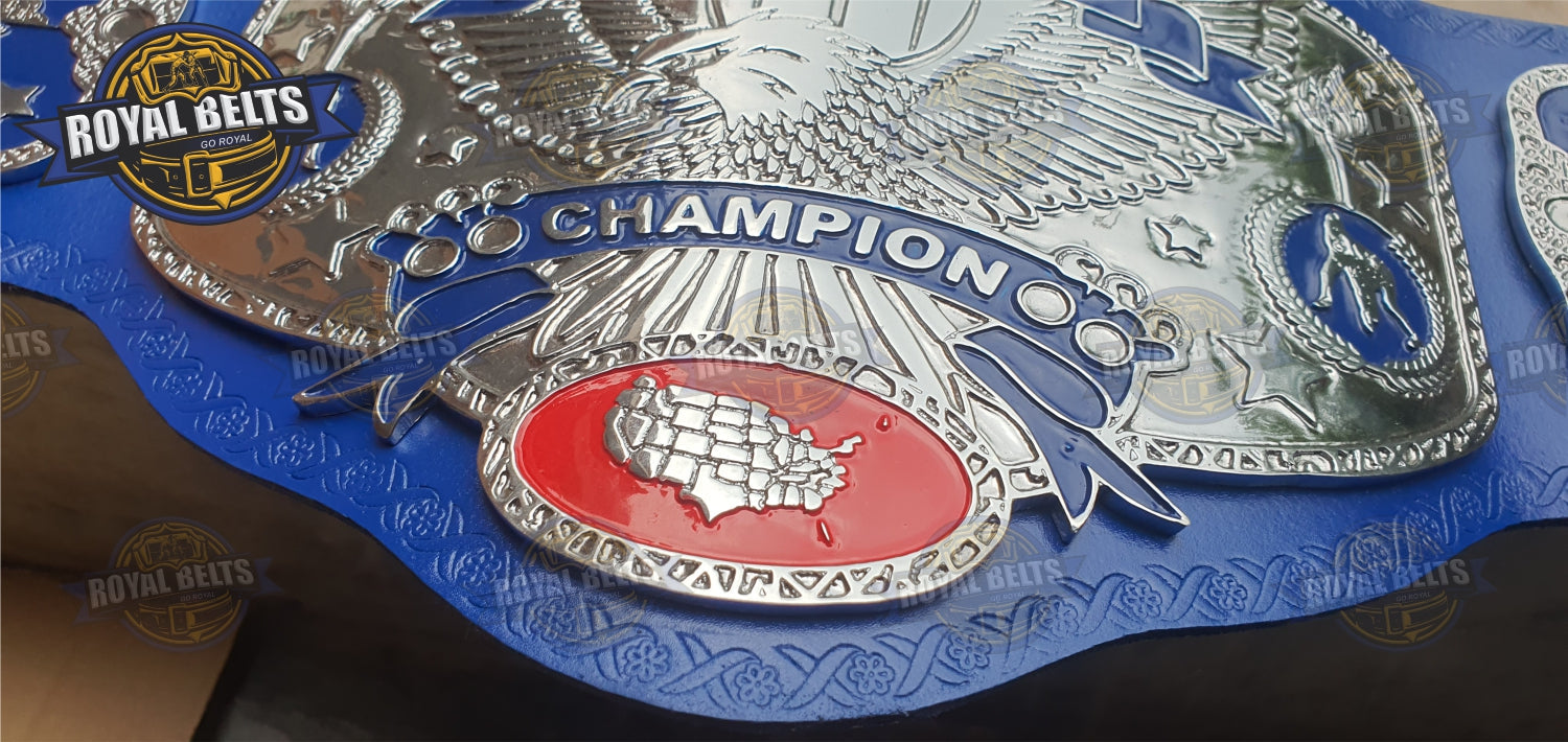 NWA National Wrestling championship Title Belt Brass Plated