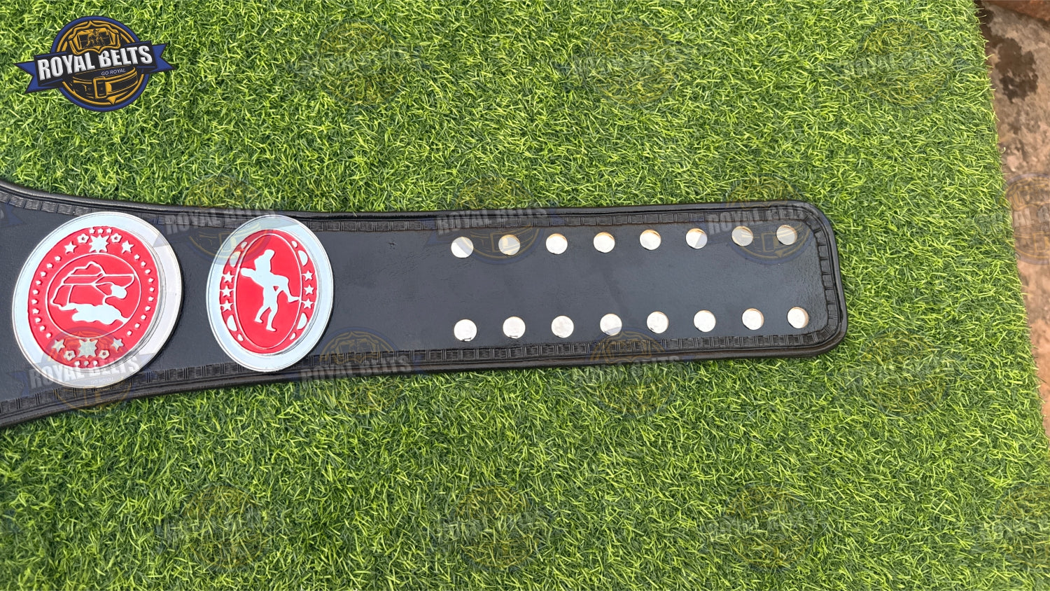 NWA SOUTHERN Title Belt heavyweight stacked metal plates with detailed engraving