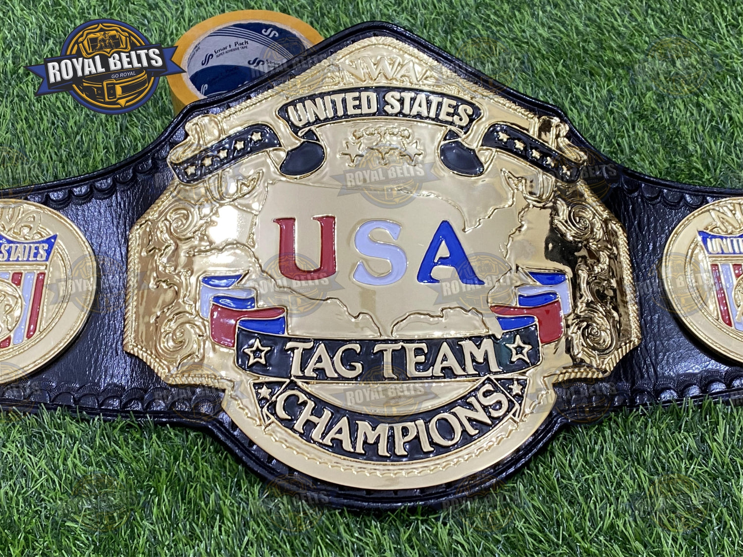 NWA USA Tag Team Championship Title Belt Zinc Plated