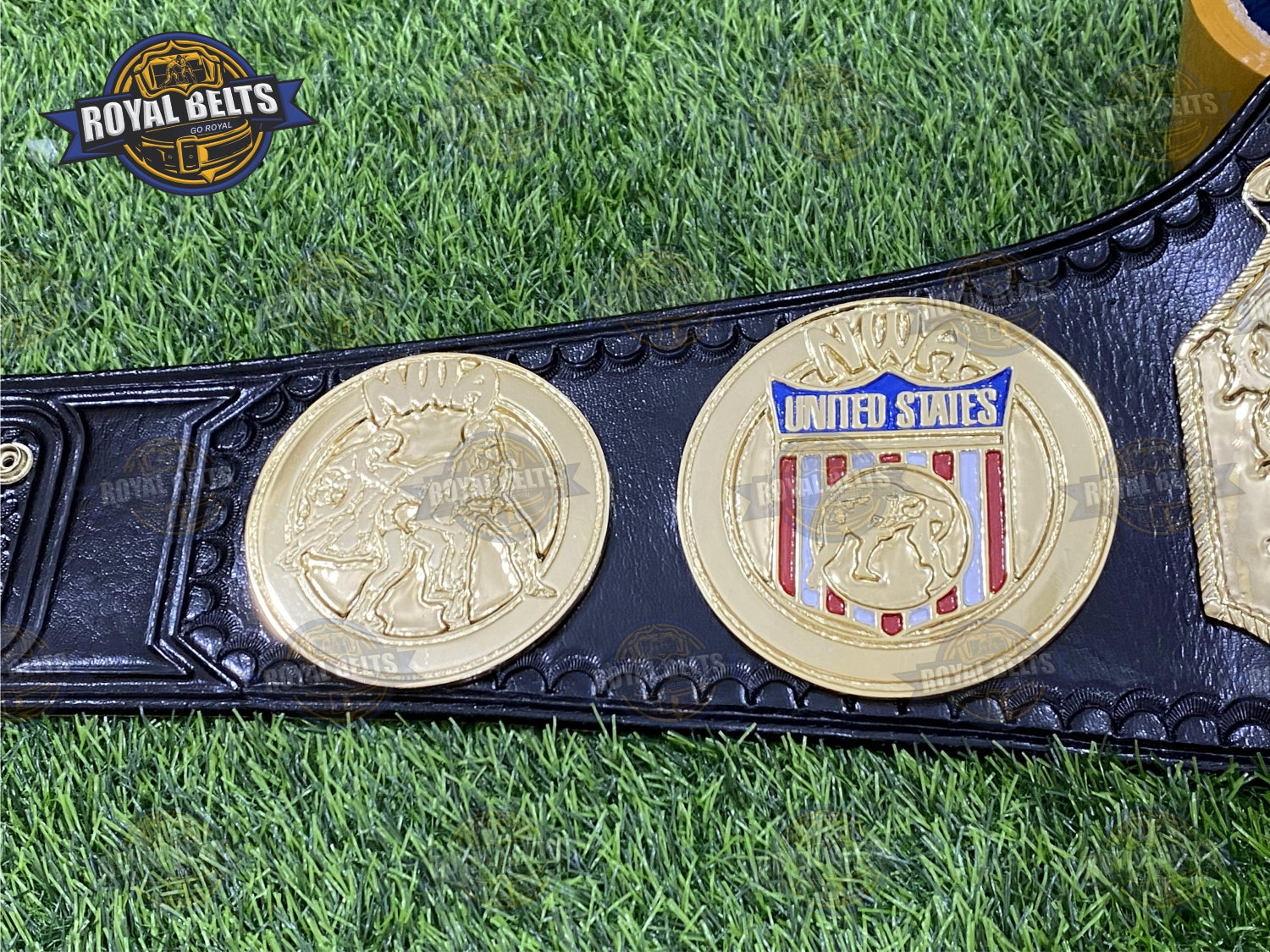 NWA USA Tag Team Championship Title Belt Zinc Plated