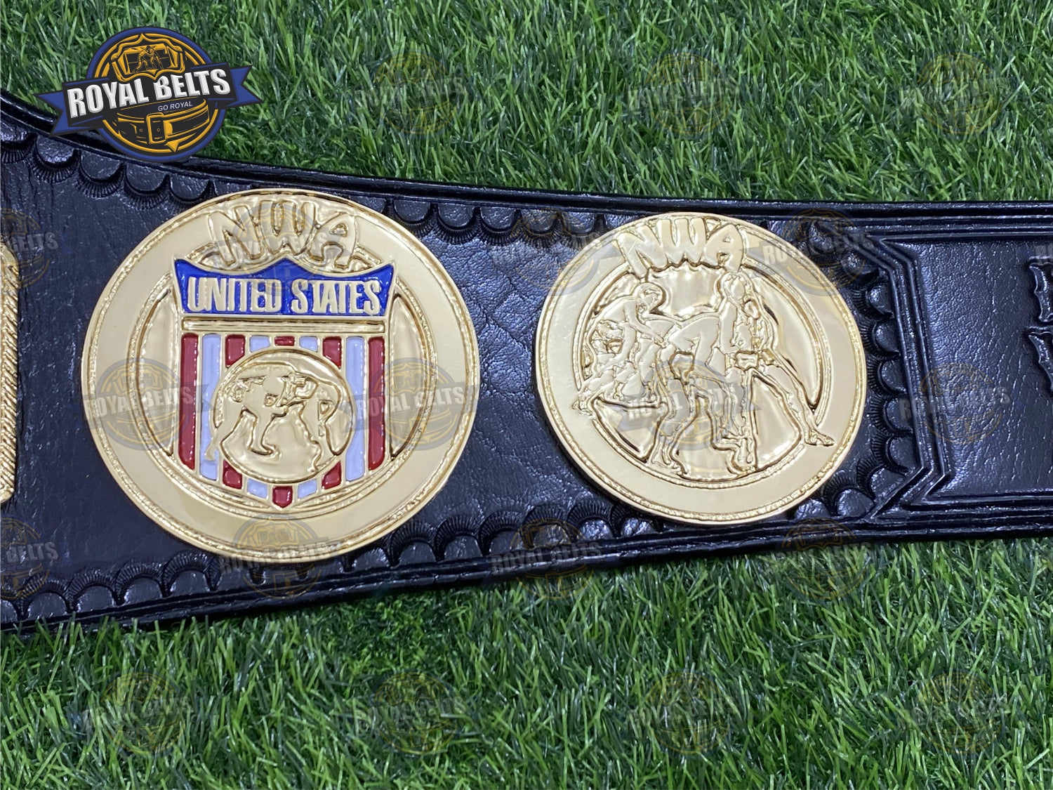 NWA USA Tag Team Championship Title Belt Zinc Plated