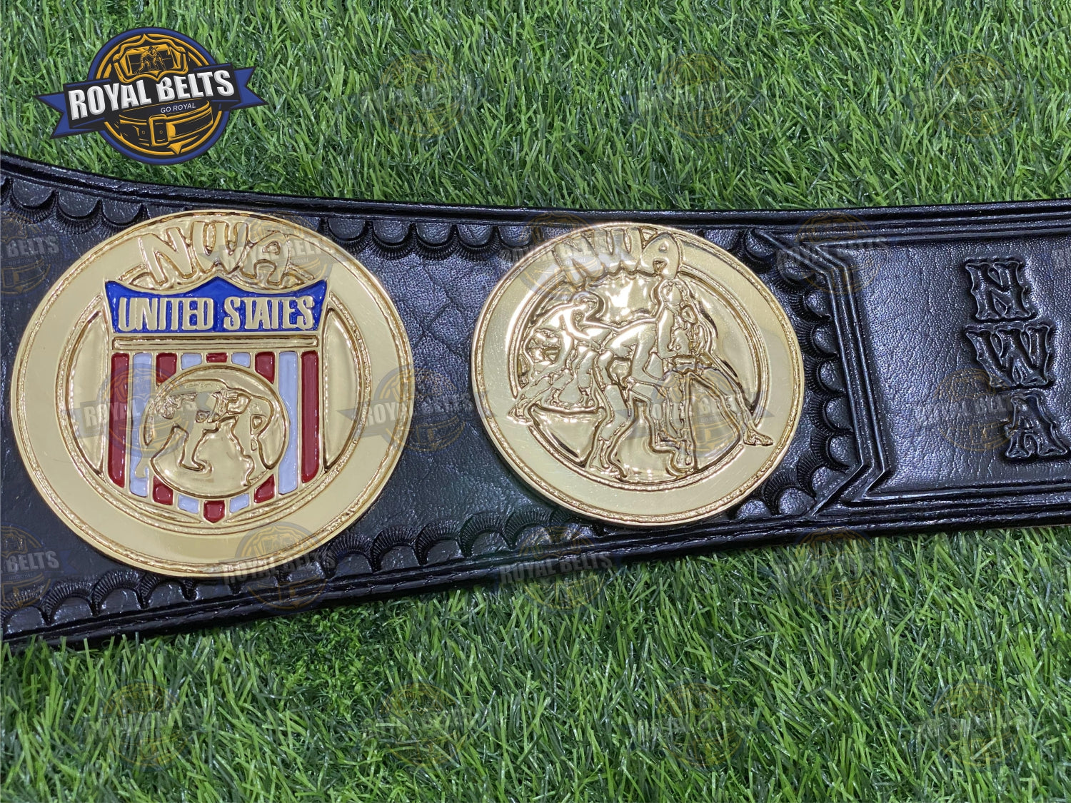 NWA USA Tag Team Championship Title Belt Zinc Plated