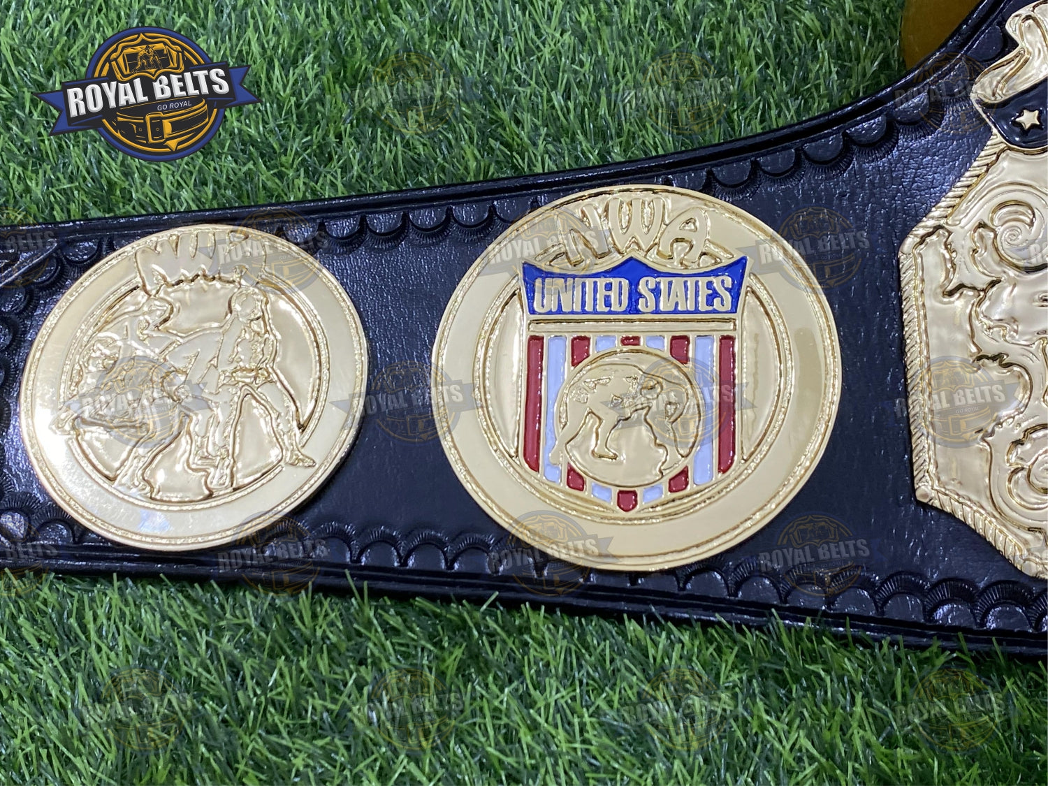 NWA USA Tag Team Championship Title Belt Zinc Plated