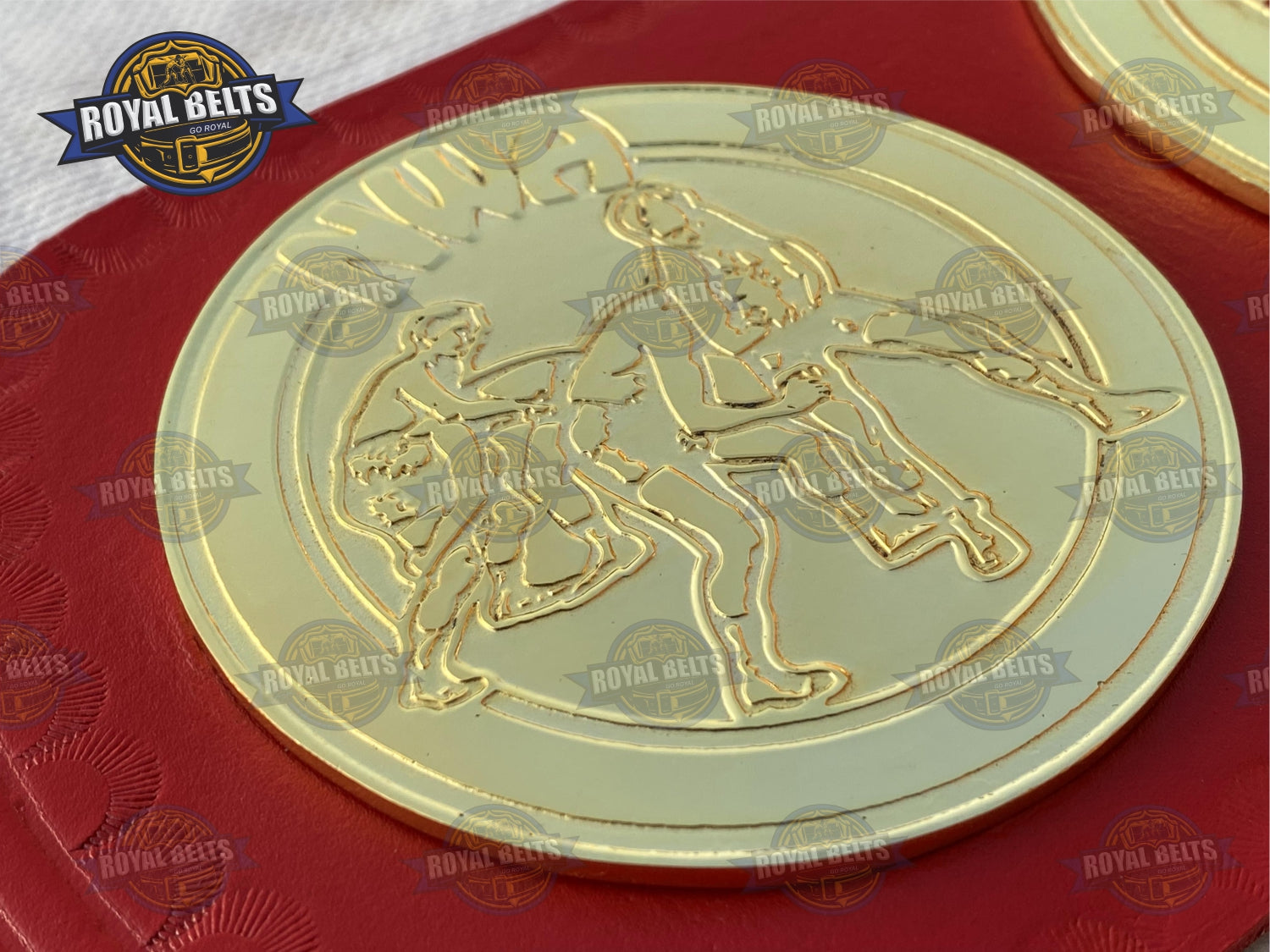 NWA USA Tag Team Wrestling Chmapionship Title Belt Brass Plated