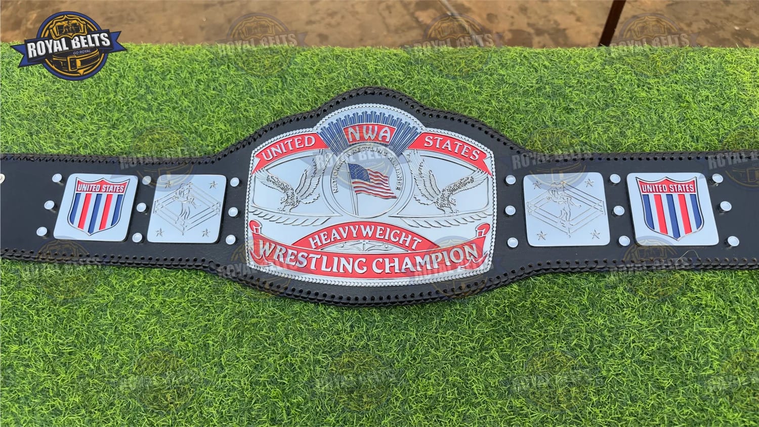 NWA United States Heavyweight Championship Belt Replica HD CNC Collectible Manufacture by Royal Belts