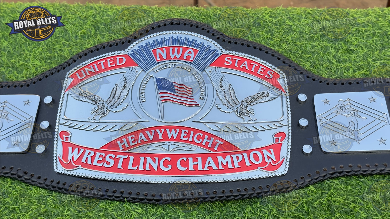 Premium NWA United States Heavyweight Championship Belt HD CNC Leather Strap Made by Royal Belts