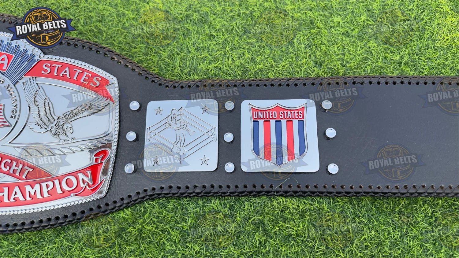 HD CNC NWA US Heavyweight Replica Belt with Leather Strap