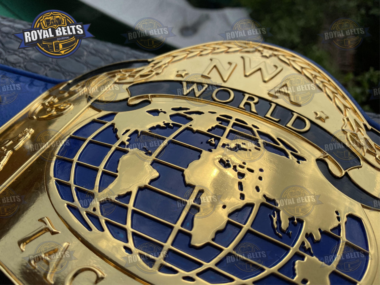 NWA World Tag Team Wrestling Belt HD CNC layered engraving and durable strap build