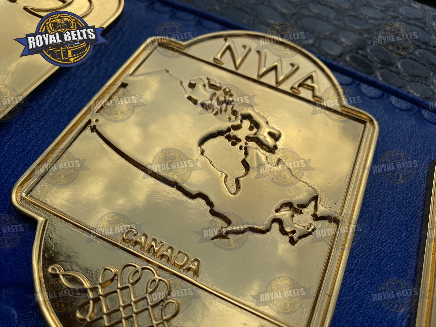 NWA Tag Team Wrestling Championship Title Belt HD CNC crisp engraving depth and classic strap