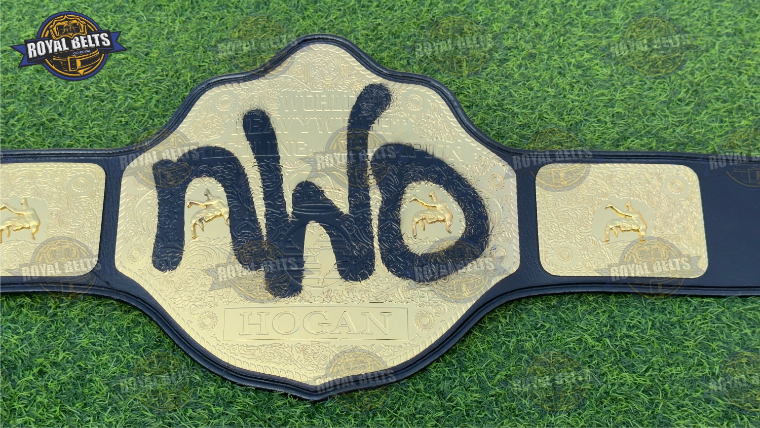 nWo Spray Paint WCW Championship Belt Replica HD CNC Wrestling Collectible Manufacture by Royal Belts