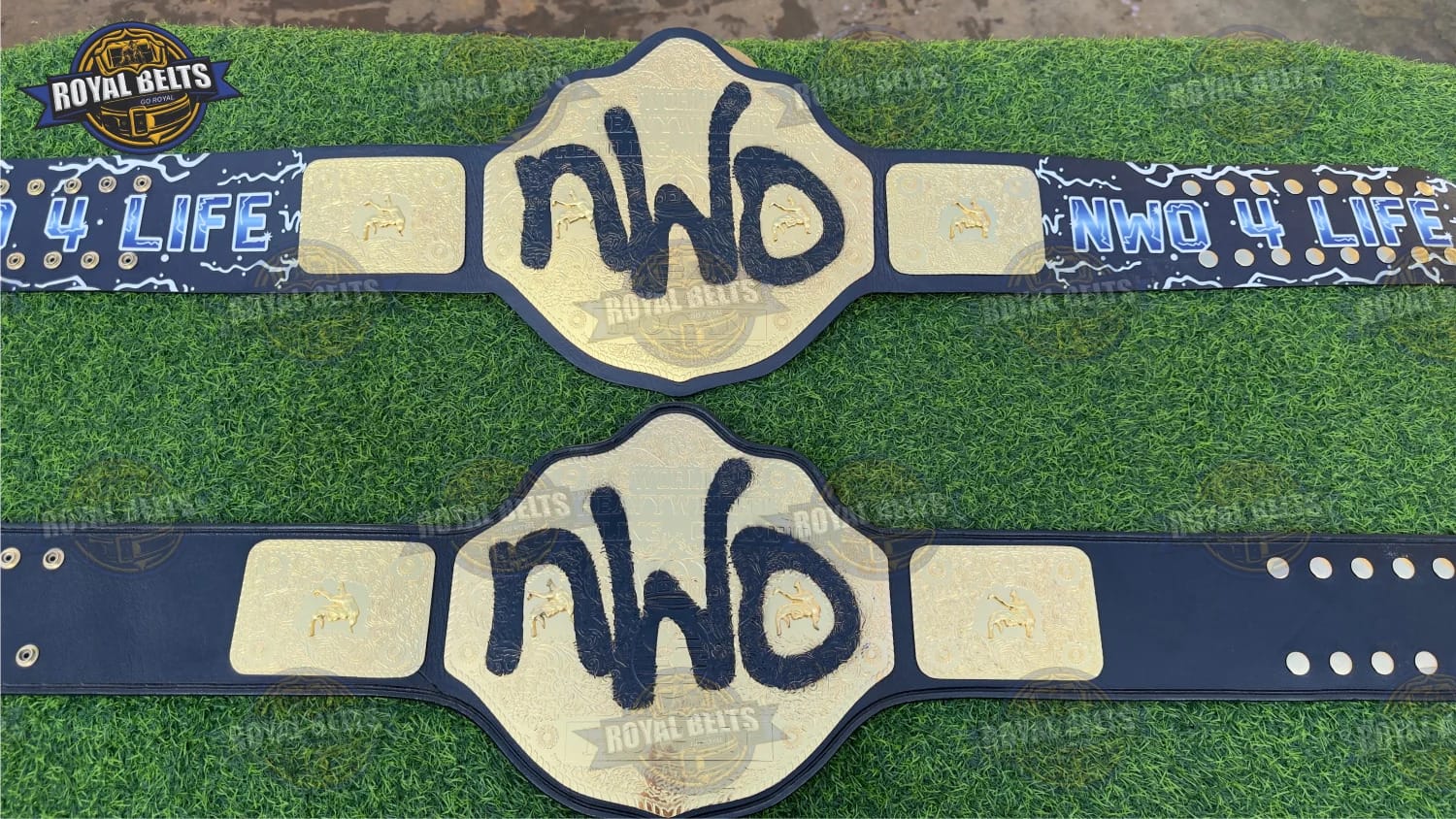 nWo Spray Paint WCW Championship Wrestling Belt HD CNC Limited Edition Crafted by Royal Belts
