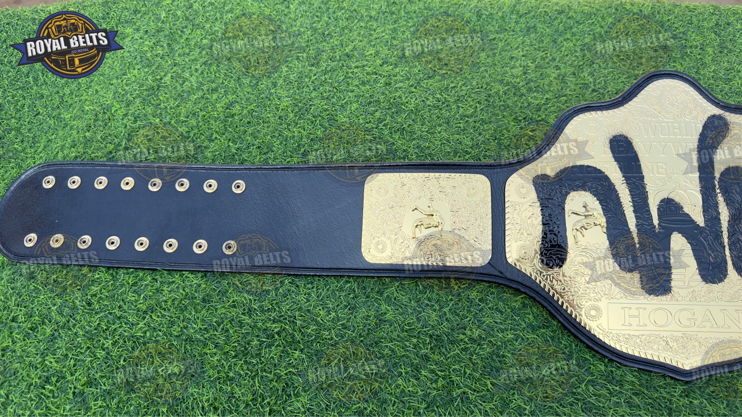 Premium nWo Spray Paint WCW Championship Belt HD CNC Leather Strap By Royal Belts