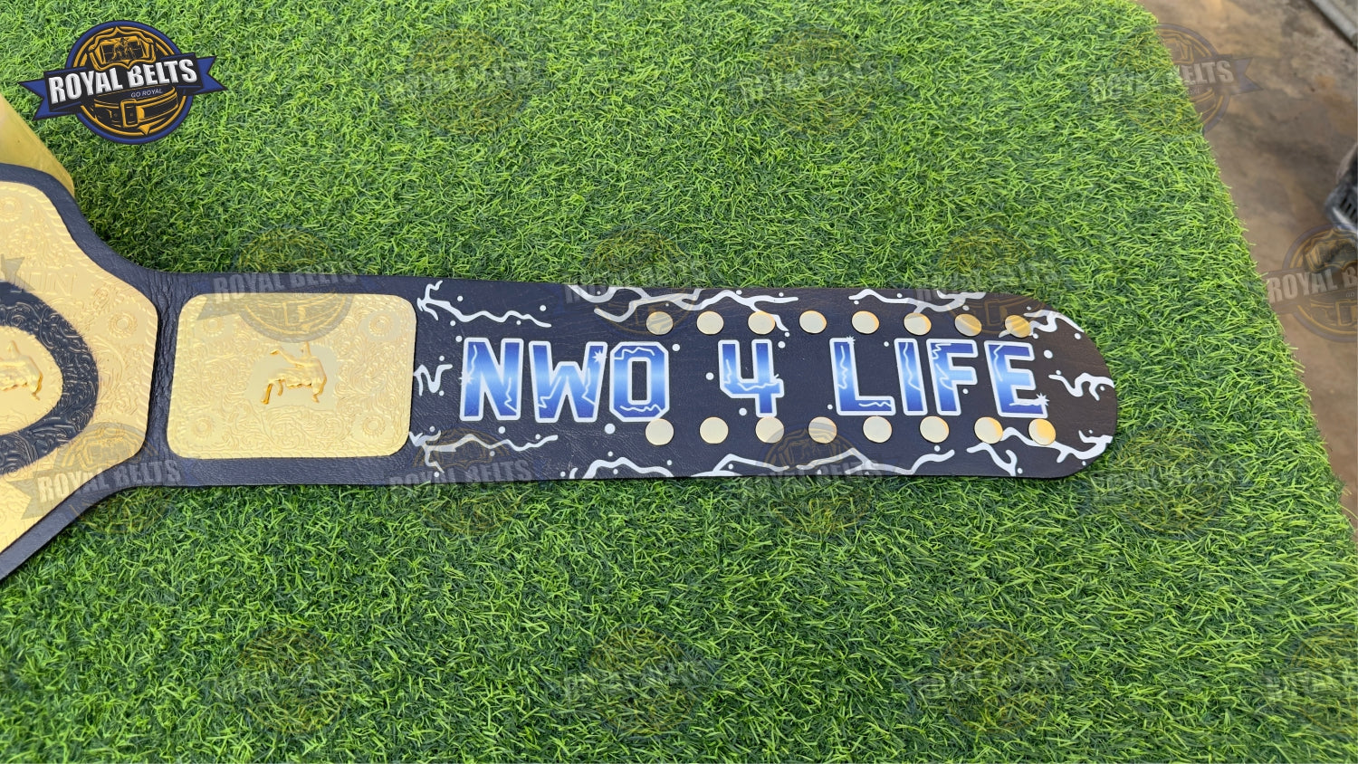 nWo Spray Paint WCW Championship Belt HD CNC Replica Deluxe Design