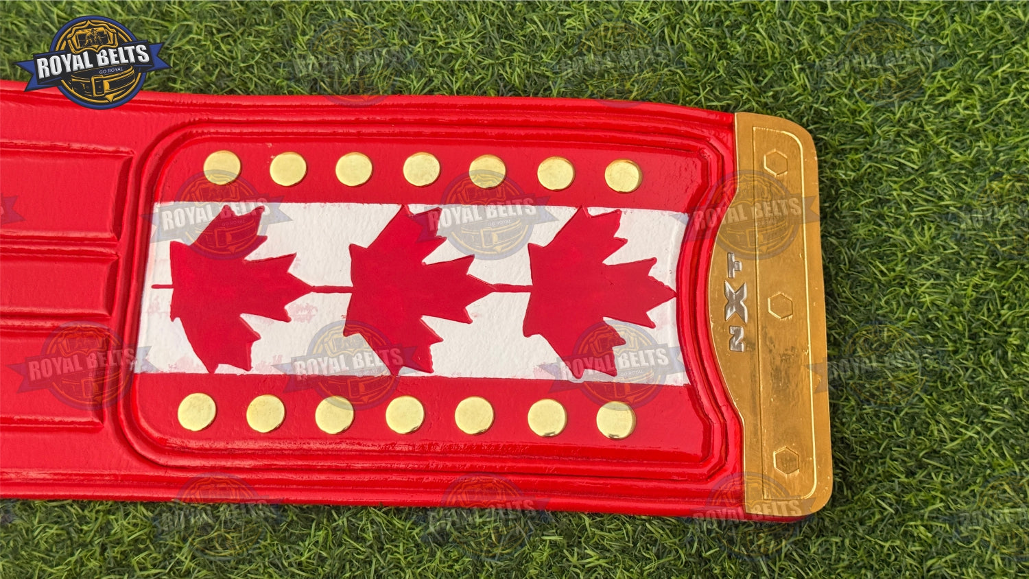 NXT North American Ethan Page Championship HD CNC wrestling belt with detailed etching and red strap