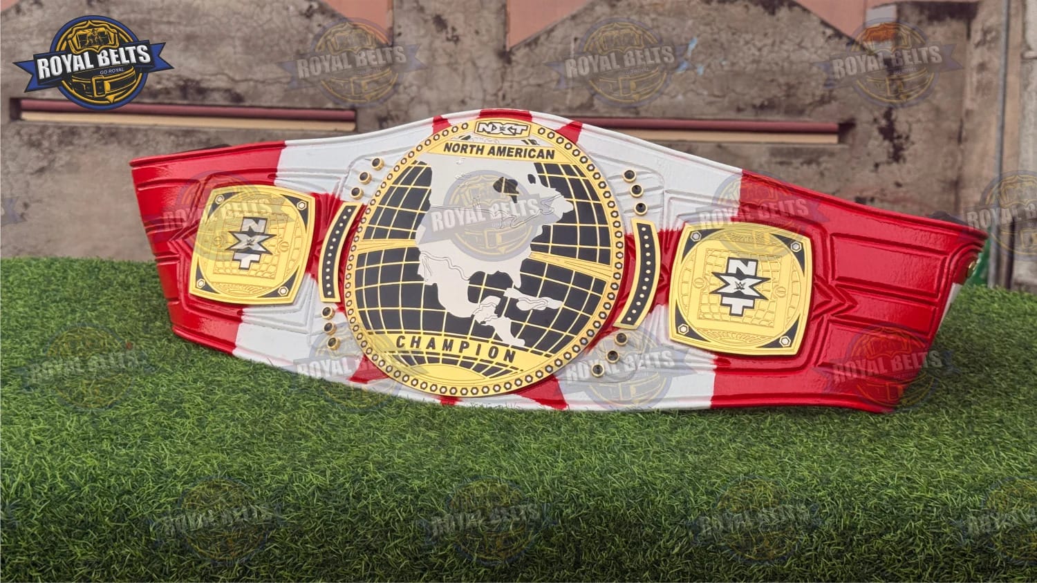 NXT North American Ethan Page Championship brass plated with sharp engraving and heavyweight metal plates Designed by Royal Belts