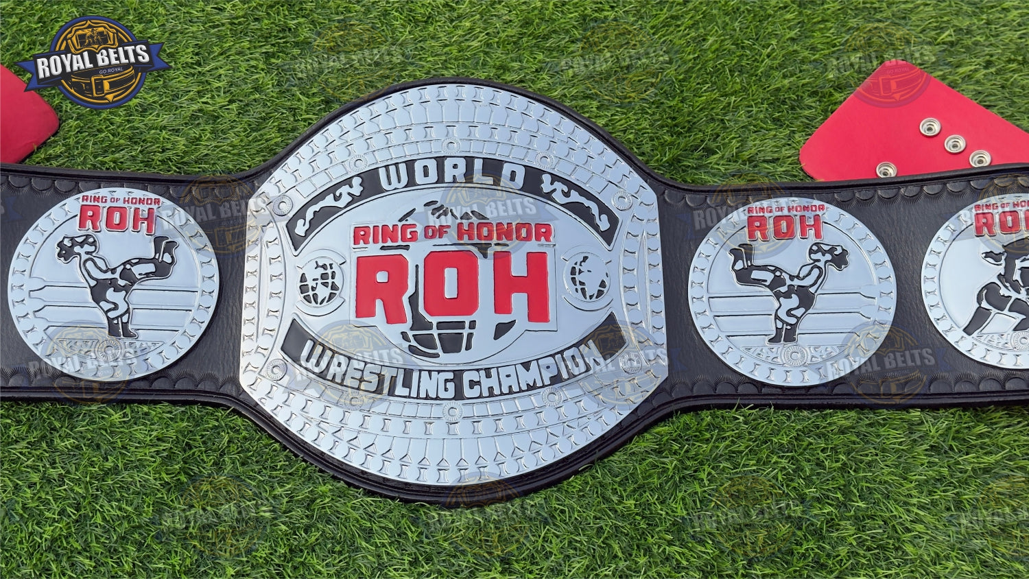 New ROH World Heavyweight title belt with classic wrestling championship styling