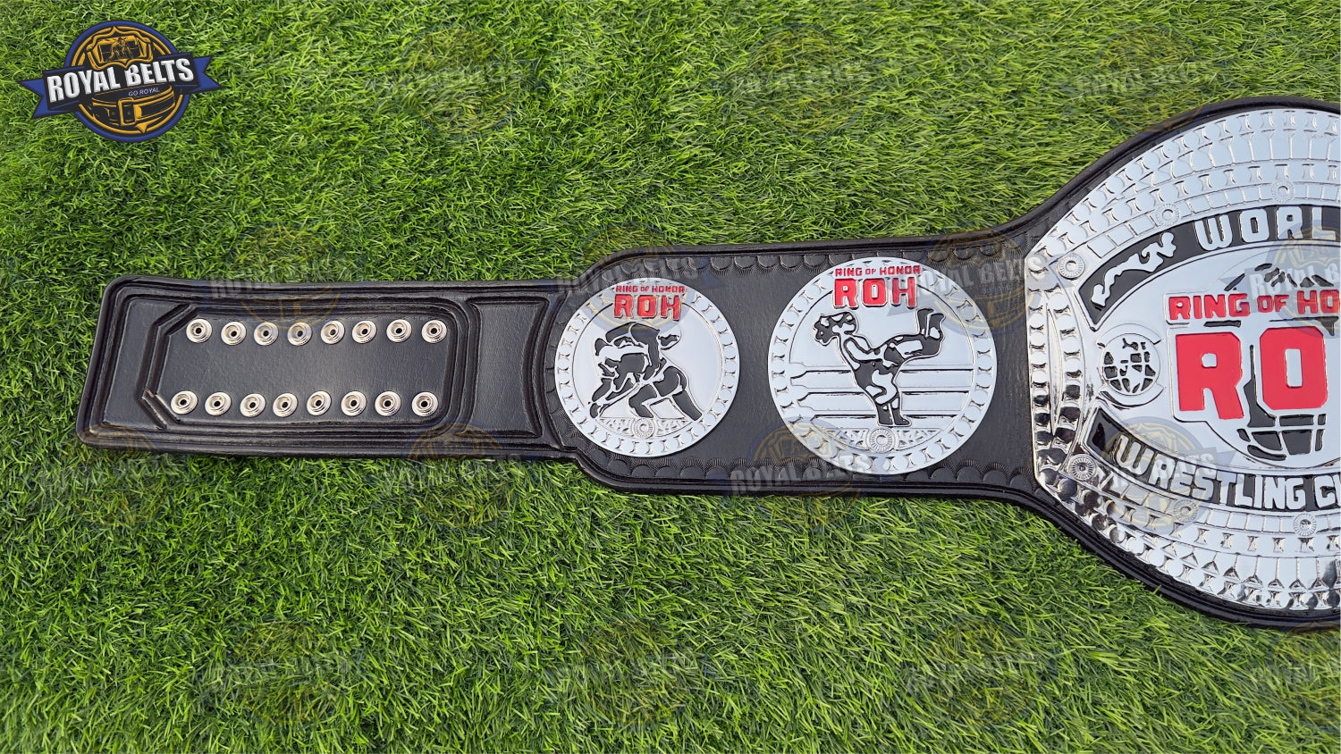 New ROH World Heavyweight belt with high quality metal plates and detailing