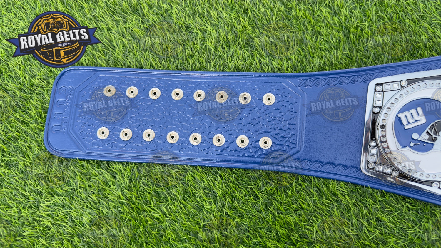 New York Football Giants Superbowl Championship Title Belt Stacked Plated