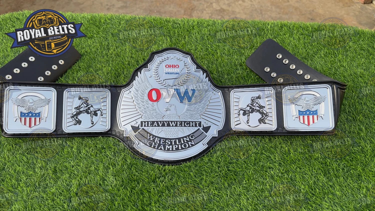 OVW Heavyweight Wrestling Championship Title Belt HD CNC
