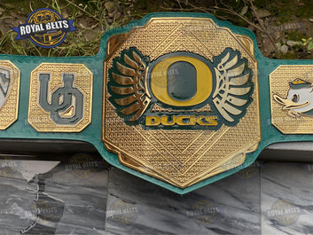 Oregon Ducks NCAA Football Legacy Custom Title Belt zinc Plated