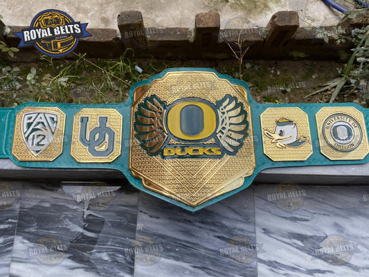 Oregon Ducks NCAA Football Legacy Custom Title Belt zinc Plated