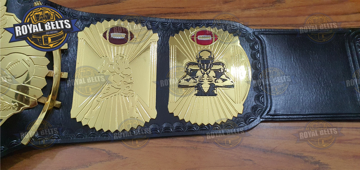 PROMO MANIA FFL Belt raised center engraving, stacked side panels, adjustable snap closure