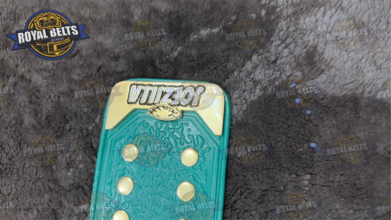 Philadelphia Eagles Super Bowl Championship Belt, clean etched detailing, leather backing