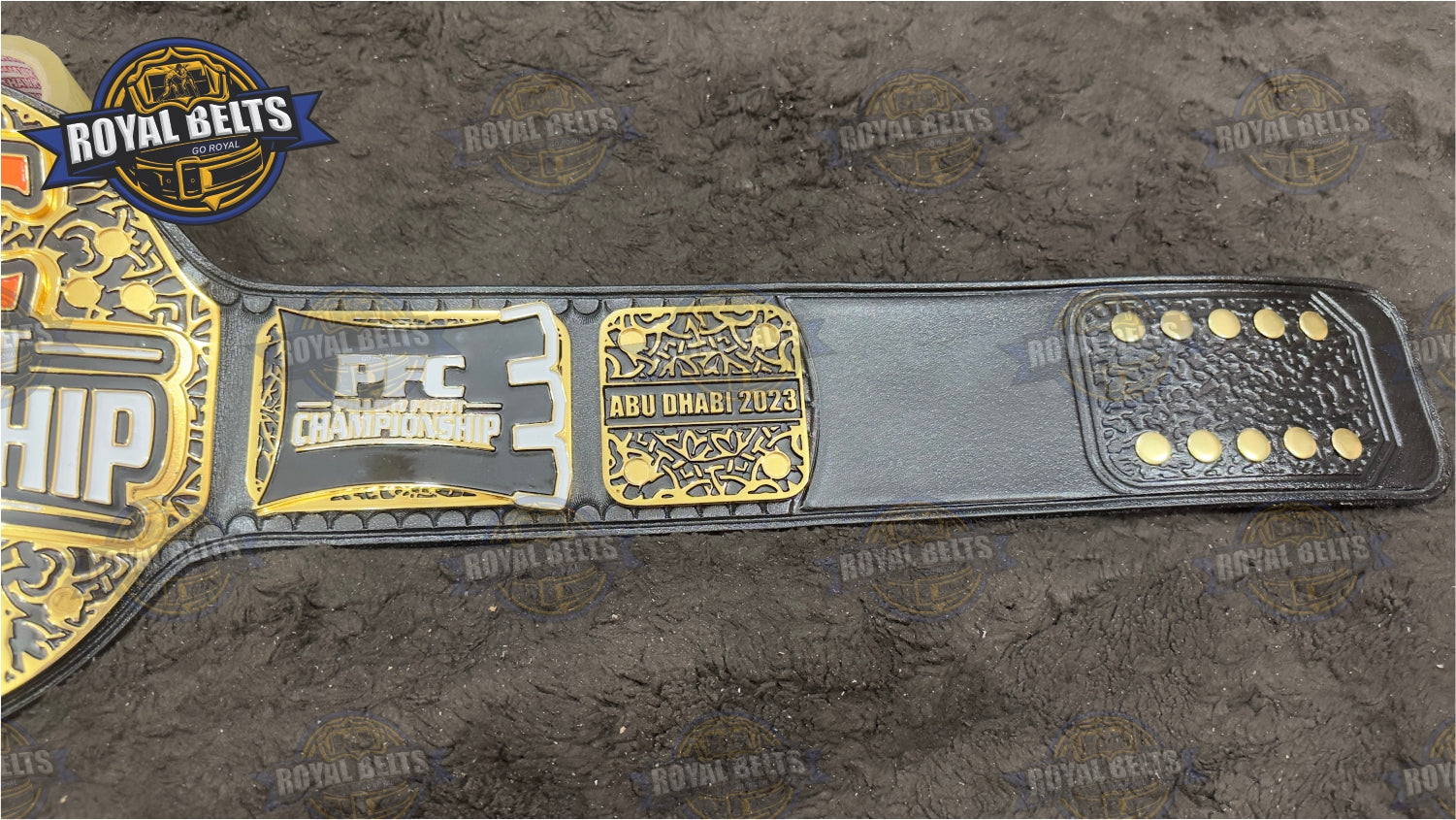 Pillow Fight Title Belt stacked plated HD CNC metal championship belt