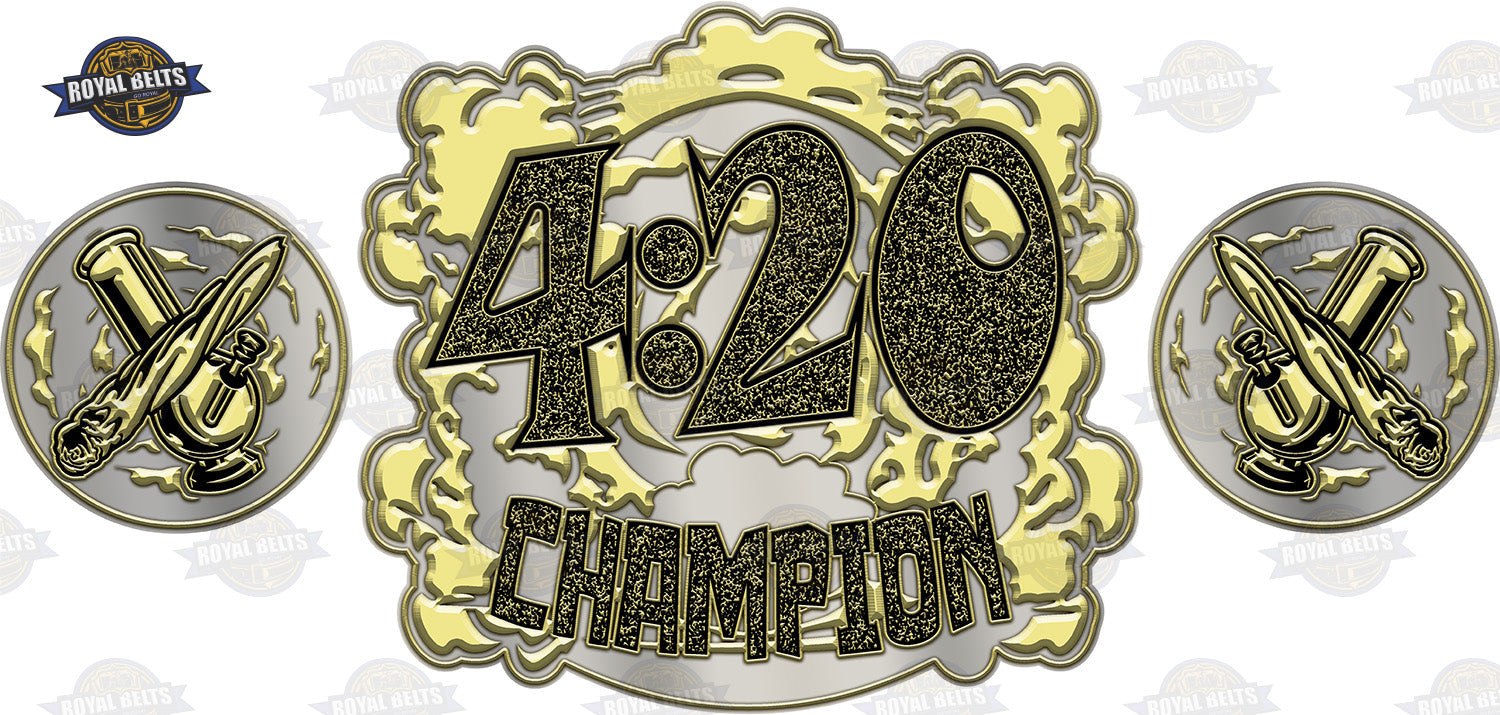 Custom Design Championship Title Belt by Royal Belts, crafted with quality metal plates and real leather for a true championship feel.