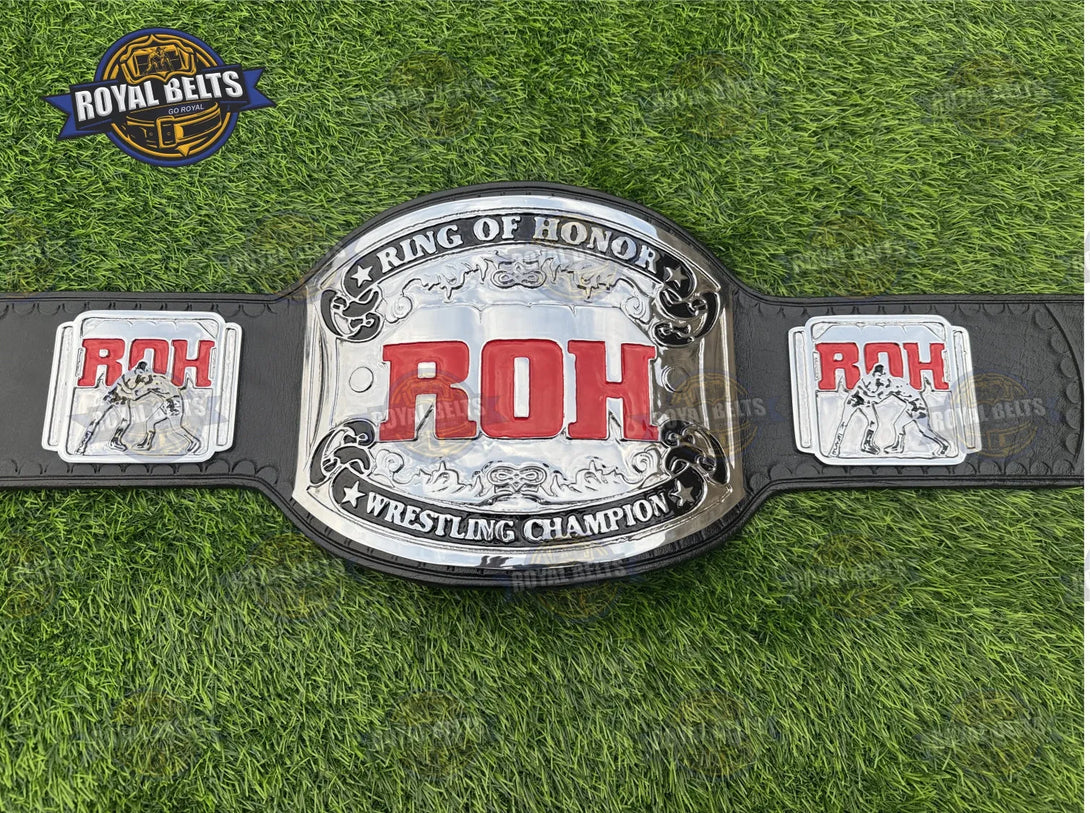 ROH Ring Of Honor Championship Title Belt HD CNC engraved ROH logo with ...