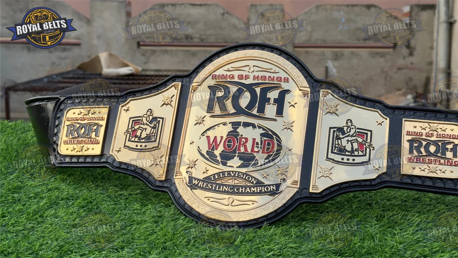 High Quality ROH TV Title Belt HD CNC Wrestling Replica Made by Royal Belts