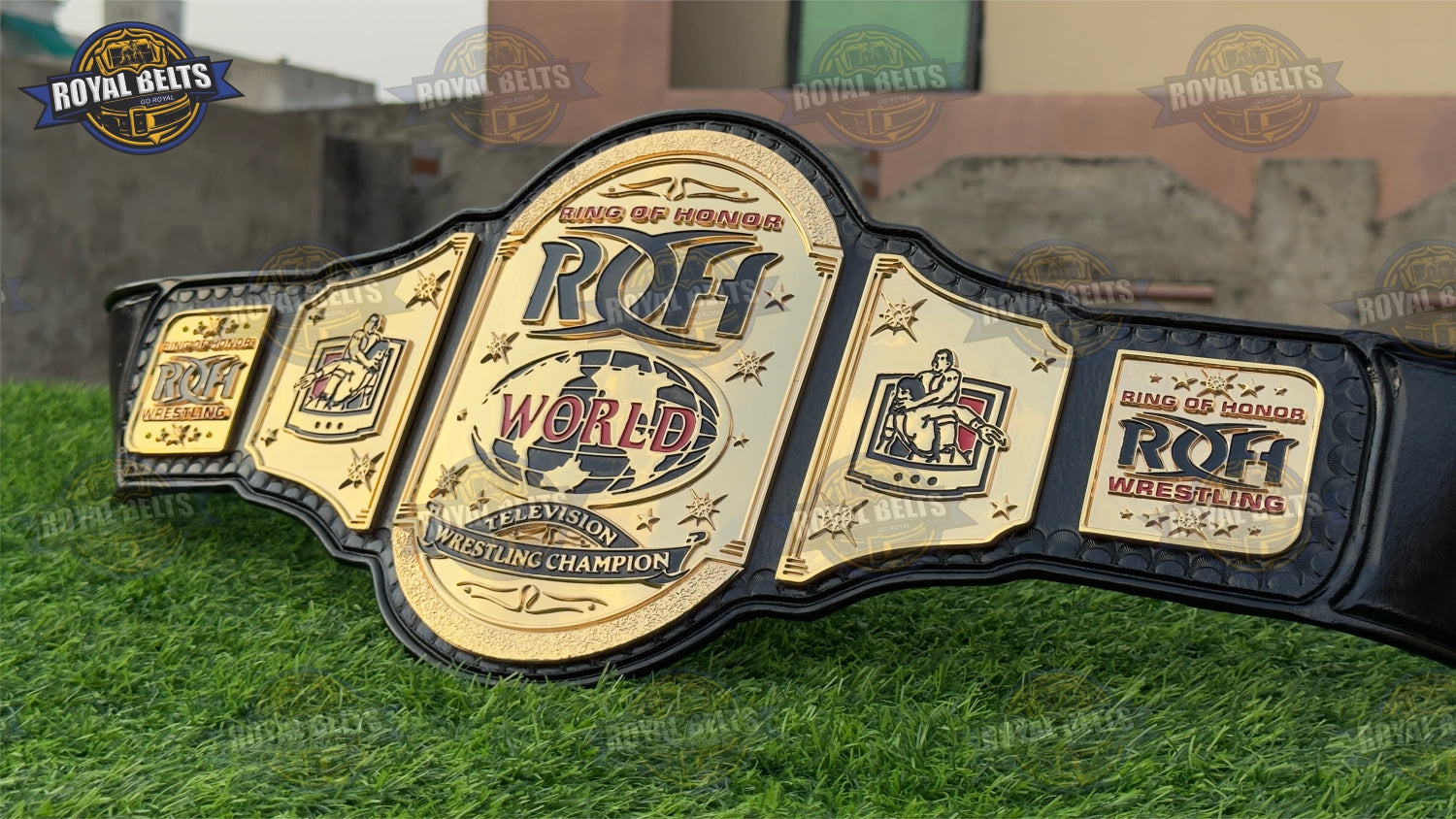 ROH TV Title Belt Replica HD CNC Wrestling Crafted by Royal Belts