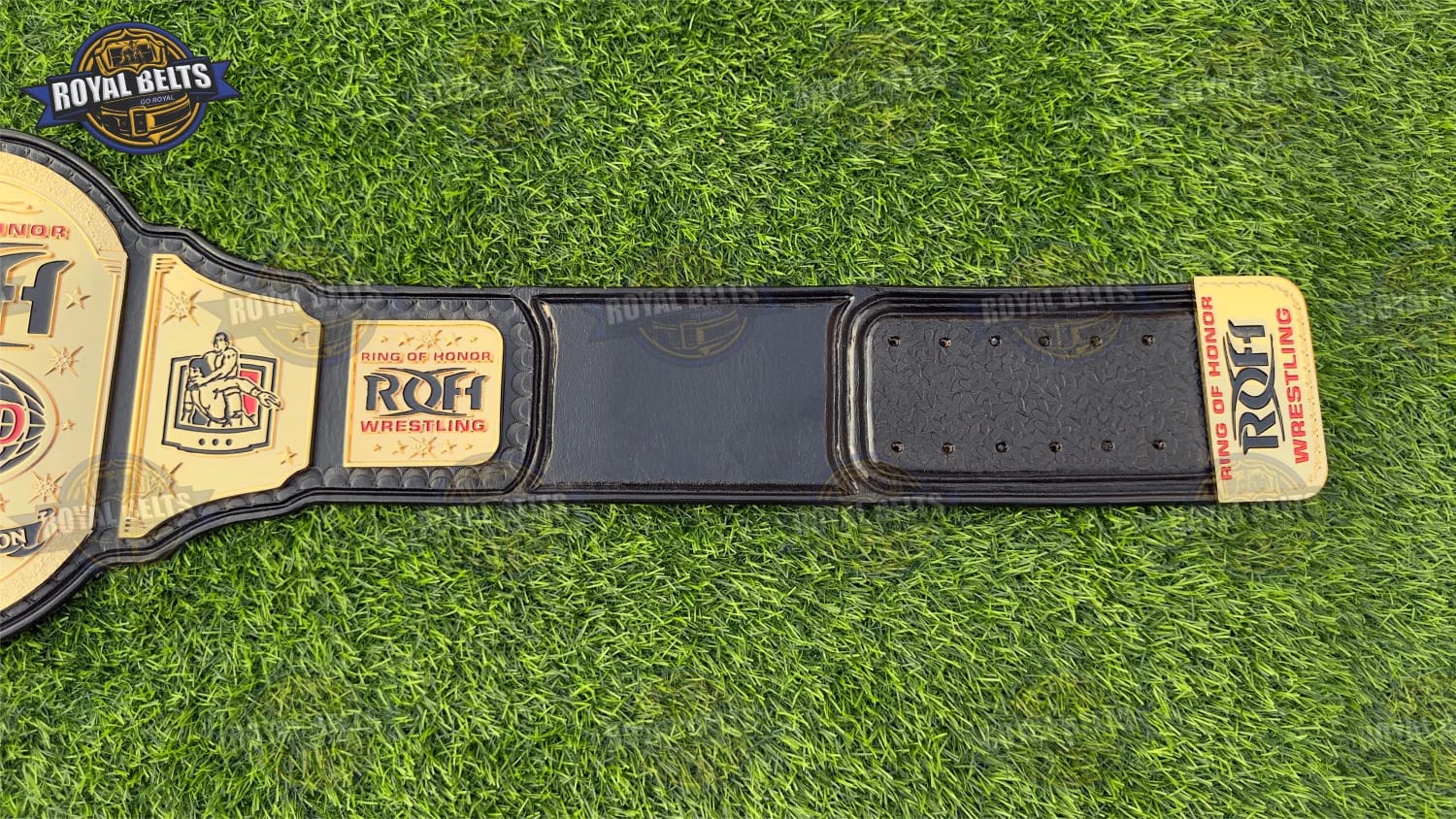 HD CNC ROH World TV Championship Belt Replica with Leather Strap