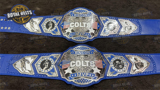 Rincon Colts MVP Heavyweight Wrestling Championship Title Belt Brass Plated