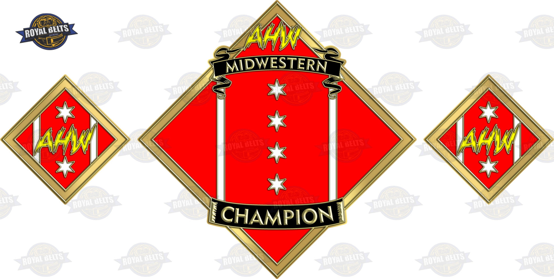 Custom Design Championship Belt handcrafted by Royal Belts