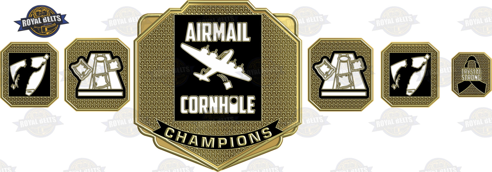 Custom Design Championship Belt featuring premium craftsmanship from Royal Belts