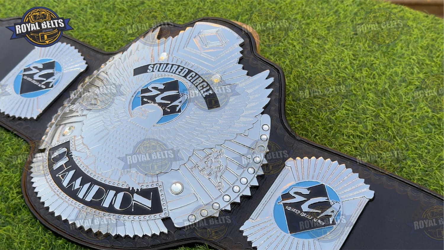 SCA Custom Championship Title Belt HD CNC featuring luxury chrome tone and flexible leather fit