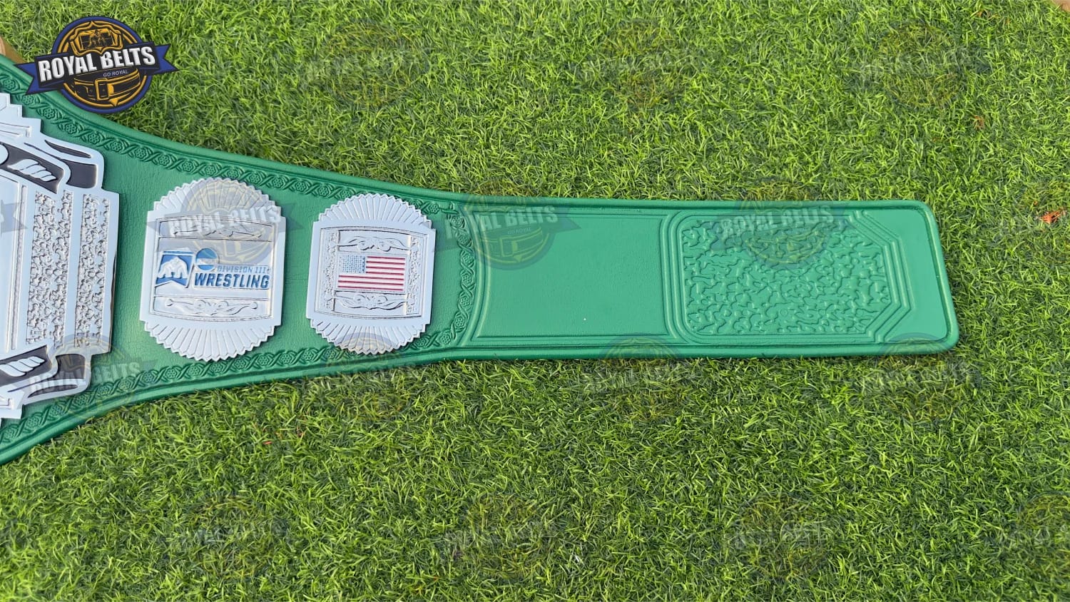SPARTANS Title Belt designed with bold Spartan warrior theme