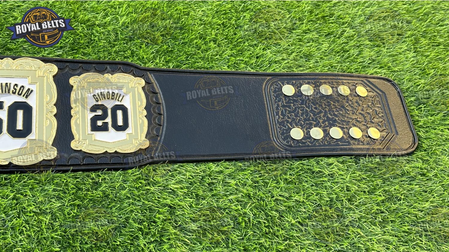 San Antonio Spurs Championship Title Belt featuring raised gold center plate