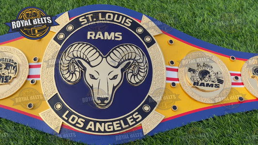 SUPERBOWL RAMS NFL Custom Football Title Belt