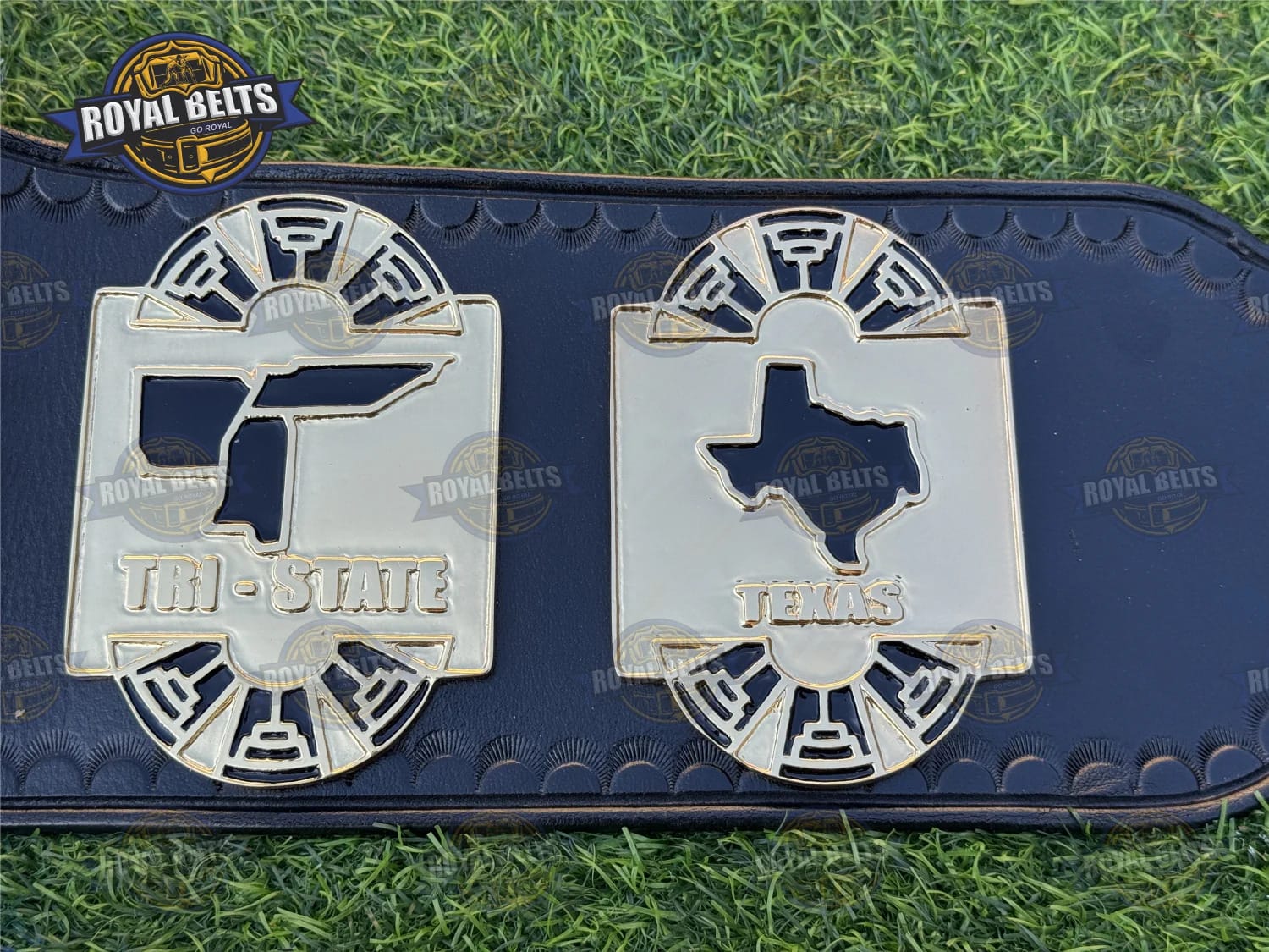 Southern Heavyweight Wrestling Championship Title Belt HD CNC beveled edges and reinforced snap fasteners