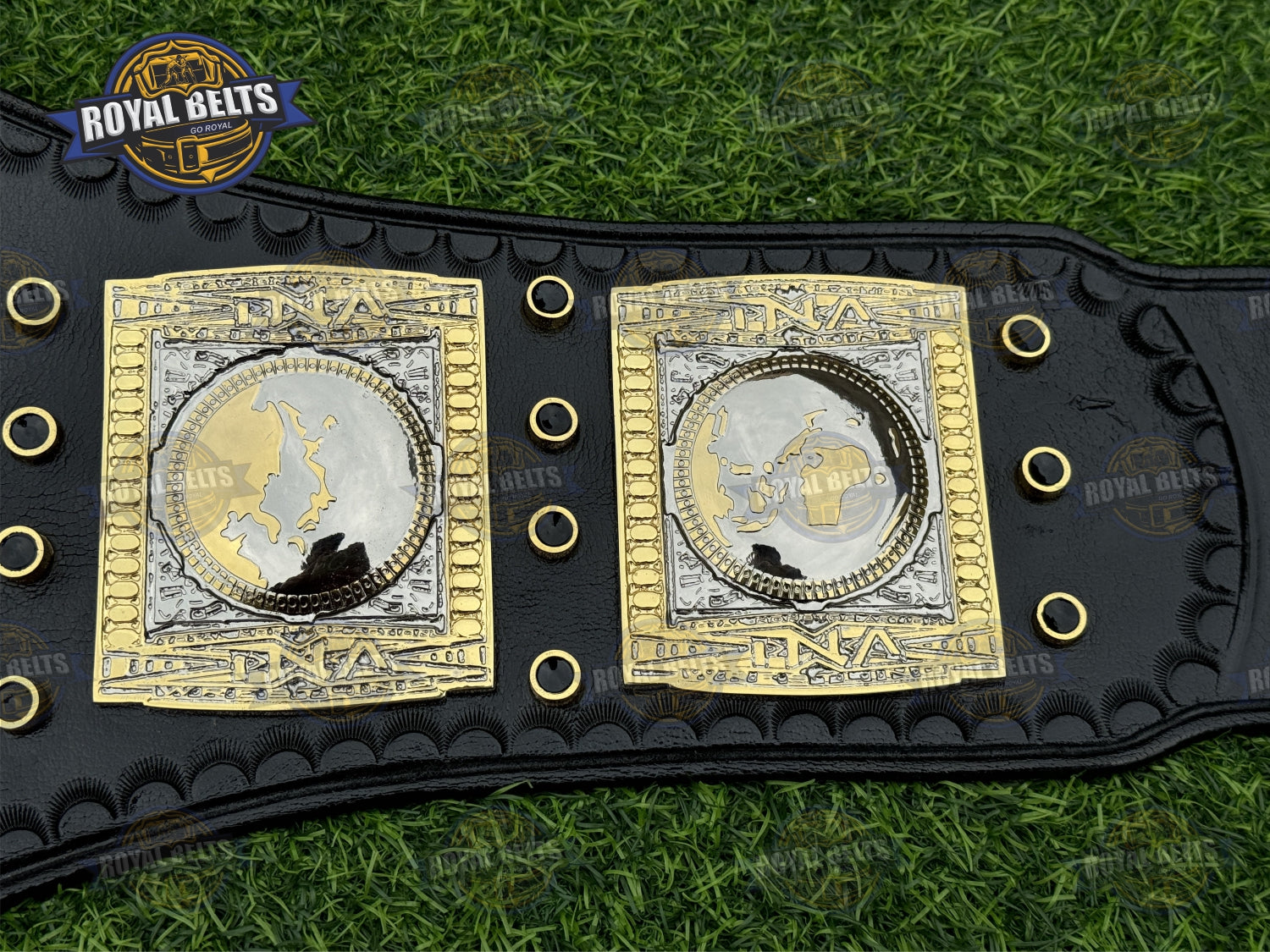 TNA Midwest Wrestling Championship Title Belt HD CNC precise CNC machining for deep engraved detailing