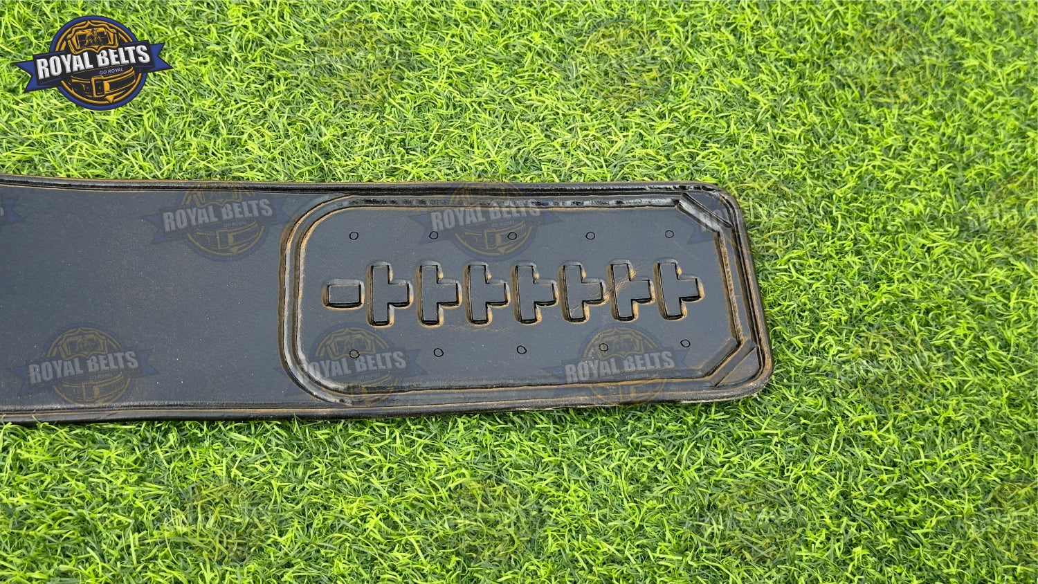 HD CNC championship belt featuring Texas Longhorns branding, durable leather strap