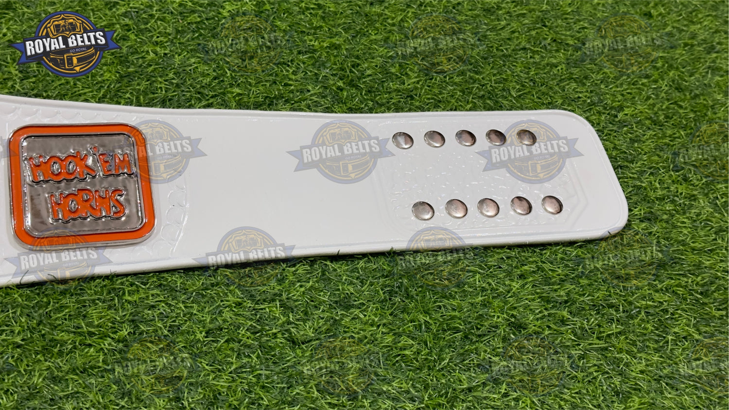 Texas Longhorns Title Belt designed with bold Longhorn emblem and engraved accents