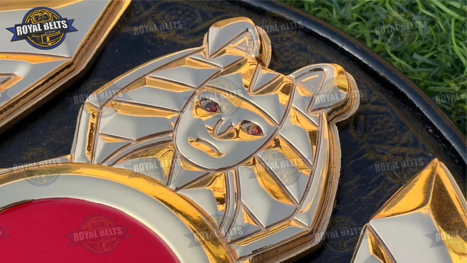 Tiger Mask Naoto 3D HD CNC Triple Layer Title Belt designed with bold emblem and gold finishing